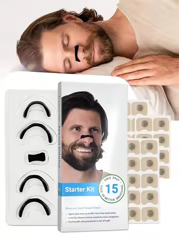 Magnetic Nose Strips,Anti-snoring Nose Clip,Nasal Breathing Dilators Starter Kits,Increase Air Intake Improve Sleeping